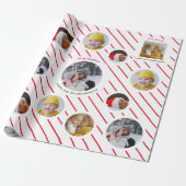 4カスタム写真🎄ホリデークリスマスプレゼント ラッピングペーパー (アンロールド)