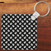 4カスタム枚ペット写真コラージュテンプレート&文字 キーホルダー (裏面)