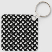 4カスタム枚ペット写真コラージュテンプレート&文字 キーホルダー (裏面)