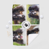 4カスタム枚ペット写真コラージュテンプレート&文字 ゴルフタオル (インサイチュ)