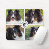 4カスタム枚ペット写真コラージュテンプレート&文字 マウスパッド (マウス)