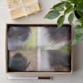 4カスタム枚ペット写真コラージュテンプレート&文字 薄葉紙 (ギフト)