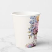 4カップの花 紙コップ (正面)