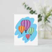 4カラフル気球 ポストカード (スタンド正面)