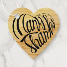 4カ国語で多感謝していくのハートの形をした