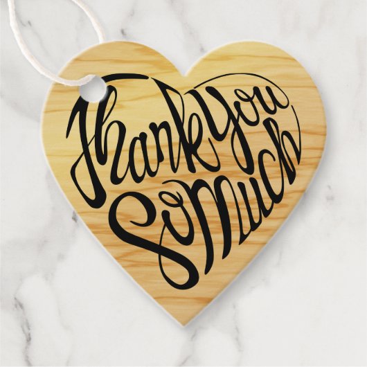 4カ感謝してい国語では心の形が大きい フェイバータグ (正面)