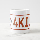 4キロのタクシーAddis ababaジャンボマグ ジャンボコーヒーマグカップ (正面)