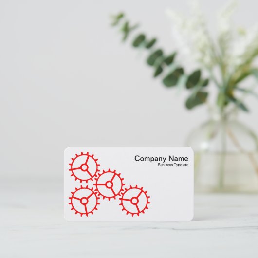 4ギアIII 赤と白 - 名刺 (スタンド正面)