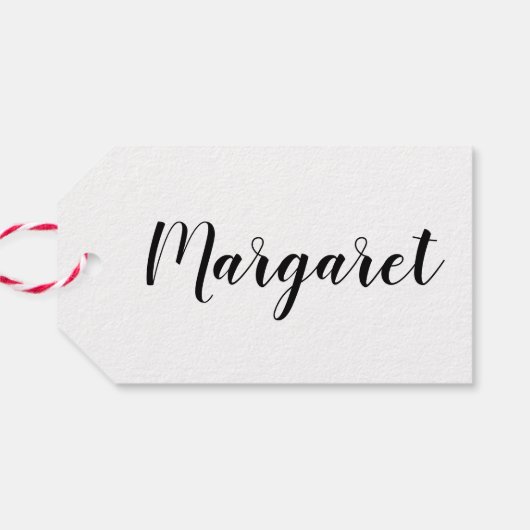 4クリスマスのギフト何かあなたが衣服のバックネーム ギフトタグ (裏面横)