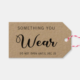 4クリスマスのギフト何かあなたが衣服のバックネーム ギフトタグ