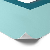 4クリスマスツリーレトロデザイン ポスター (角)