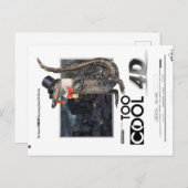 4クールD過ぎる「キングバダス」アリゲーターポストカード ポストカード (正面/裏面)