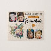 4グランドキッズ写真フローラオレンジ ジグソーパズル (横)