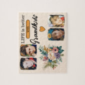 4グランドキッズ写真フローラオレンジ ジグソーパズル (縦)