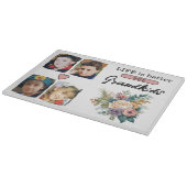 4グランドキッズ写真フローラピンク カッティングボード (角)