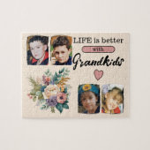 4グランドキッズ写真フローラピンク ジグソーパズル (横)