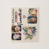 4グランドキッズ写真フローラピンク ジグソーパズル (縦)