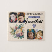 4グランドキッズ写真フローラ紫 ジグソーパズル (横)