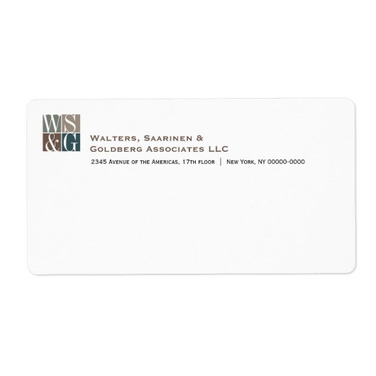 4グリッドモノグラムエイブリラベル ラベル (正面)