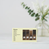 4コーヒーカップ(ベクトル、名前、住所1、住所1...) 名刺 (スタンド正面)