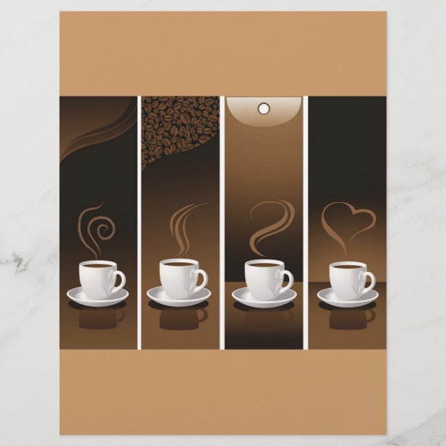 4コーヒーカップinベクトル (正面)