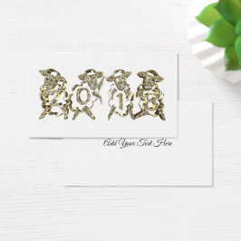 4ゴールデンシープハッピーニューイヤー2018金ゴールドきらめき