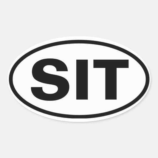 4シトカ、アラスカ「SIT」 楕円形シール (正面)