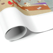 4シーズンズアートデコ美しいファッションイラストレーション ラッピングペーパー (ロールコーナー)