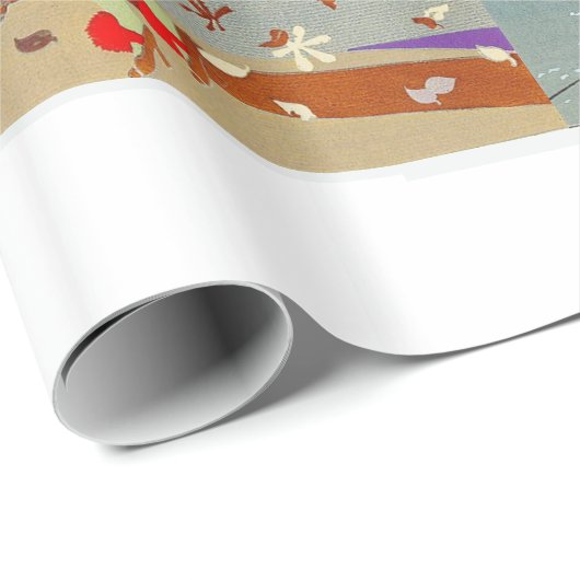 4シーズンズアートデコ美しいファッションイラストレーション ラッピングペーパー (ロールコーナー)