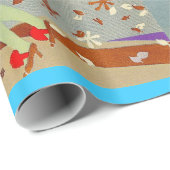 4シーズンズアートデコ美しいファッションイラストレーション ラッピングペーパー (ロールコーナー)