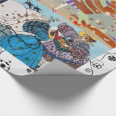 4シーズンズアールデコ美しいファッション衣装デザイン ラッピングペーパー (角)