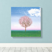 4シーズン4パネル春アートキャンバスプリント キャンバスプリント (インサイチュ (ウッドフロア))