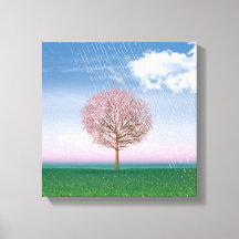 4シーズン4パネル春アートキャンバスプリント