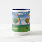 4シーズン(文字の大きなコンボコーヒーマグ) マグカップ (中央)