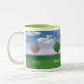 4シーズン(文字·コンボ·コーヒー·マグ) ツートーンマグカップ (左)