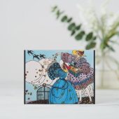 4シーズン/春鳥/ファッション衣装デザイナー ポストカード (スタンド正面)