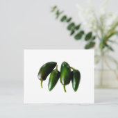 4ジャラペノピープルグリーン写真 ポストカード (スタンド正面)