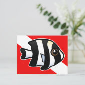 4ストライプダムソワリーダイブ国旗 ポストカード (スタンド正面)