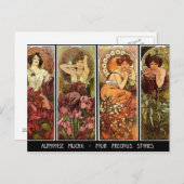 4ストーンズA.ミュシャはがき ポストカード (正面/裏面)