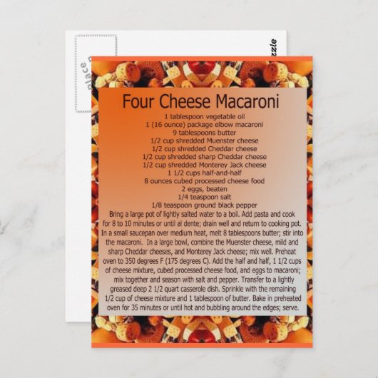 4チーズmac ポストカード (正面/裏面)