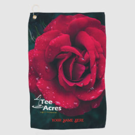4ティエーカーズバラパーソナライズされたゴルフタオル ゴルフタオル