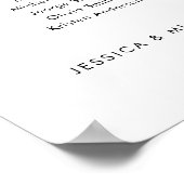 4テーブル私たちお気に入りのの人の座席図プラン ポスター (角)