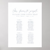 4テーブル私たちお気に入りのの人の座席表 ポスター (正面)