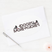 4ドアその他のwhores 楕円形シール (封筒)