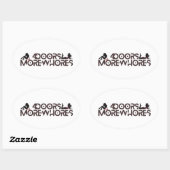 4ドアその他のwhores 楕円形シール (シート)