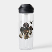 4ドイツ語の短いポインタの色 ウォーターボトル (背面)