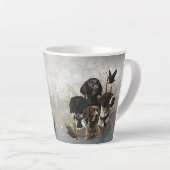 4ドイツ語の短いポインタの色 カフェラテマグ (右アングル)