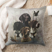 4ドイツ語の短いポインタの色 クッション (ブランケット)