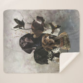 4ドイツ語の短いポインタの色 シェルパブランケット (正面(横))