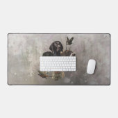 4ドイツ語の短いポインタの色 デスクマット (キーボード&マウス)